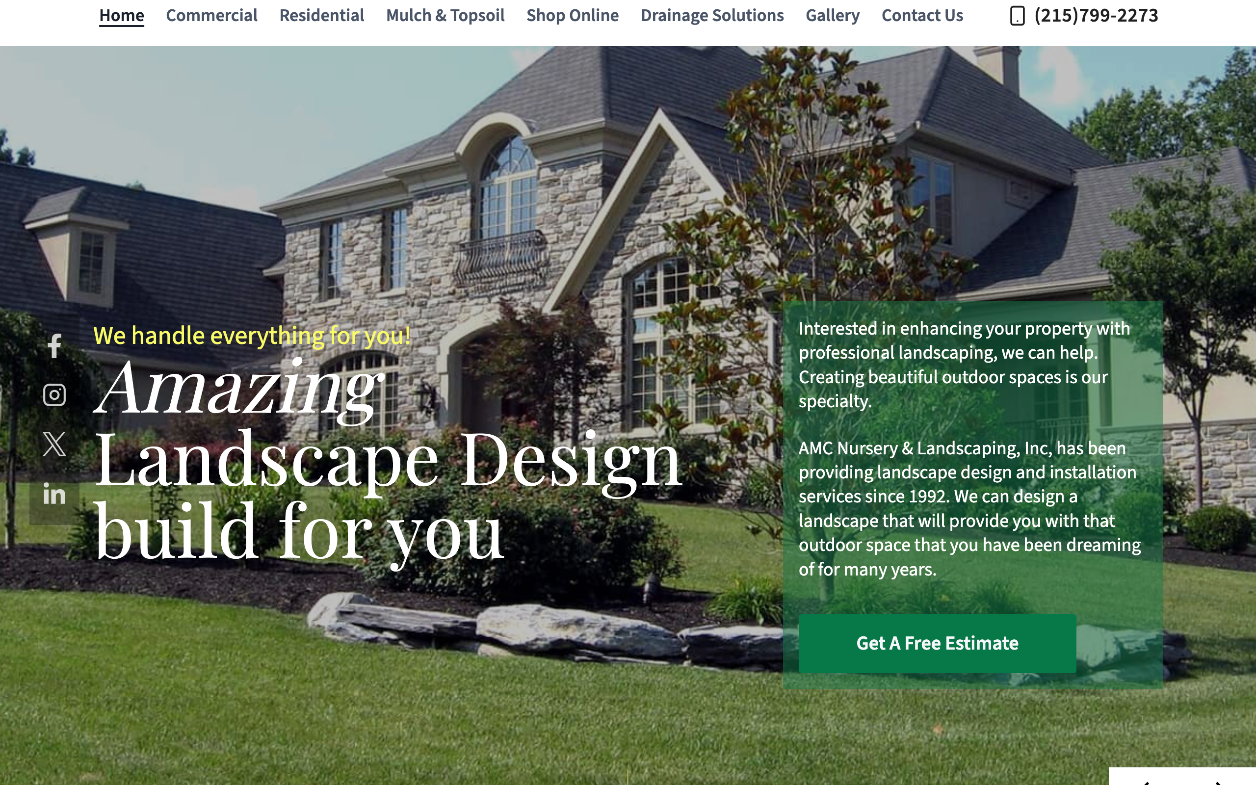 AMC Nursery & Landscaping, Inc. professional landscape design