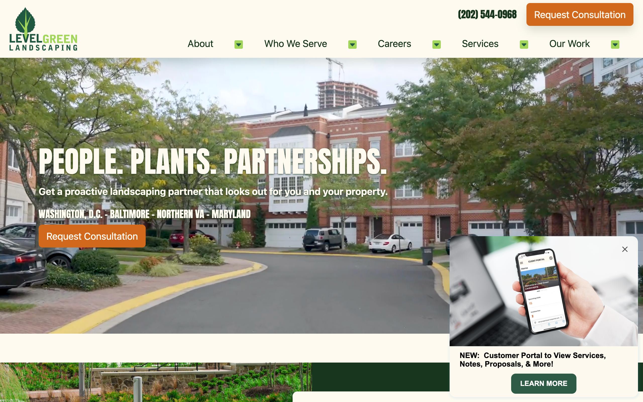 Commercial Landscape Maintenance website design