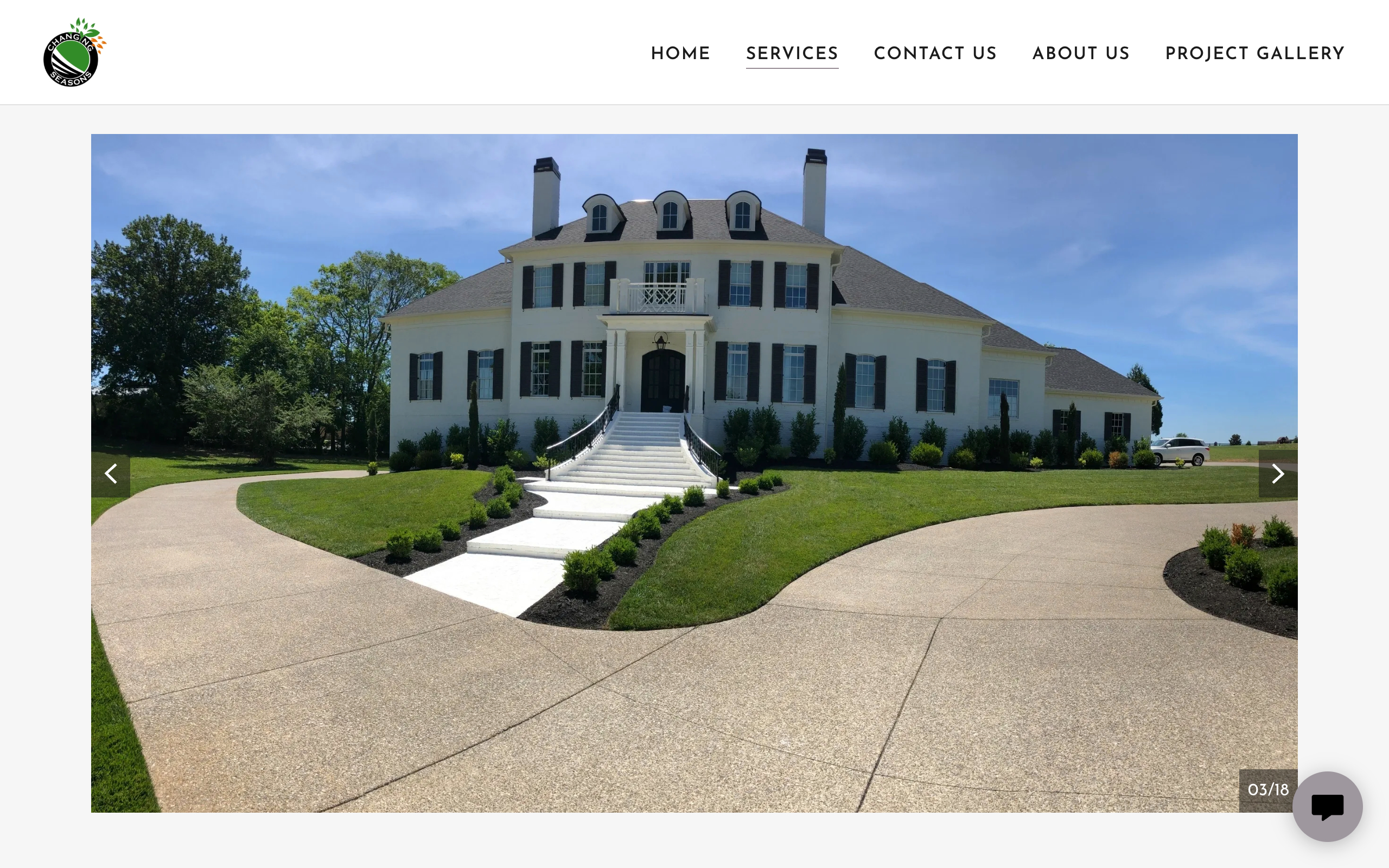 Landscape, Services website design