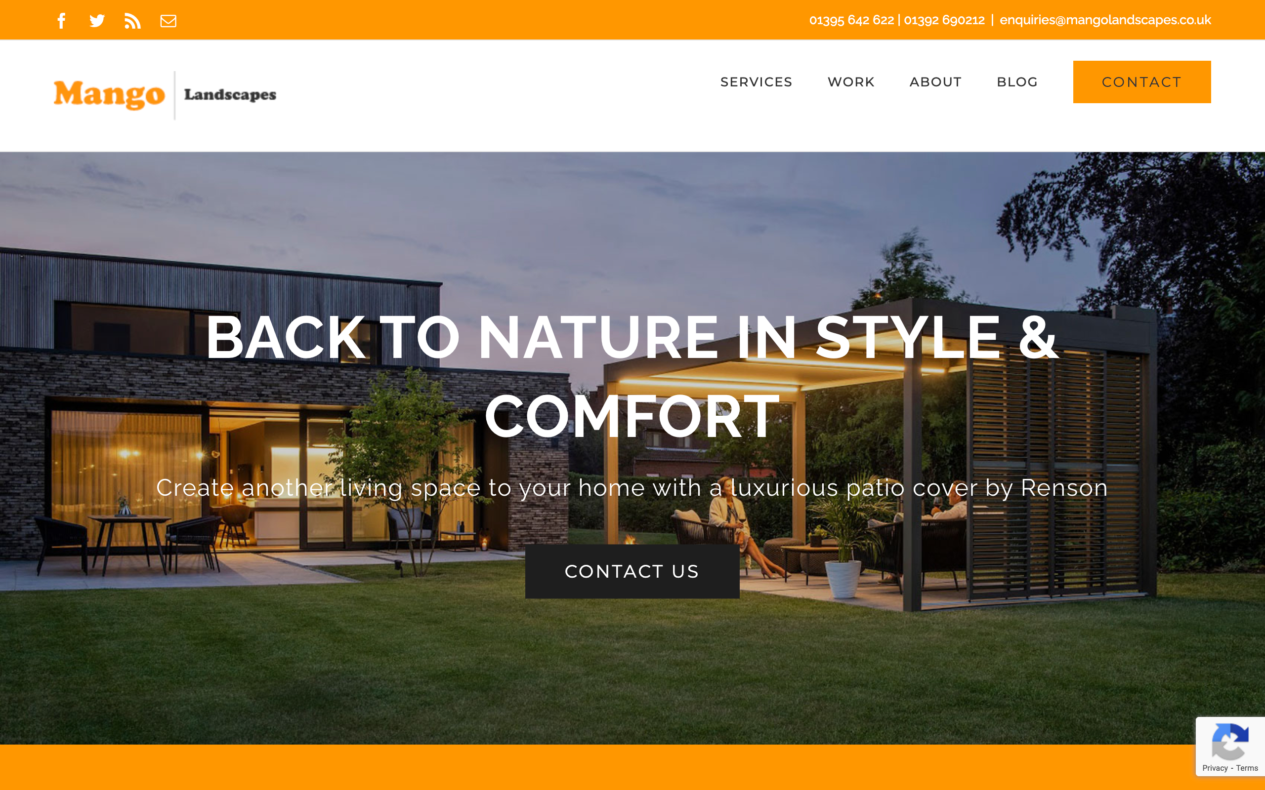 Mango Paving and Landscaping - landscaping website design