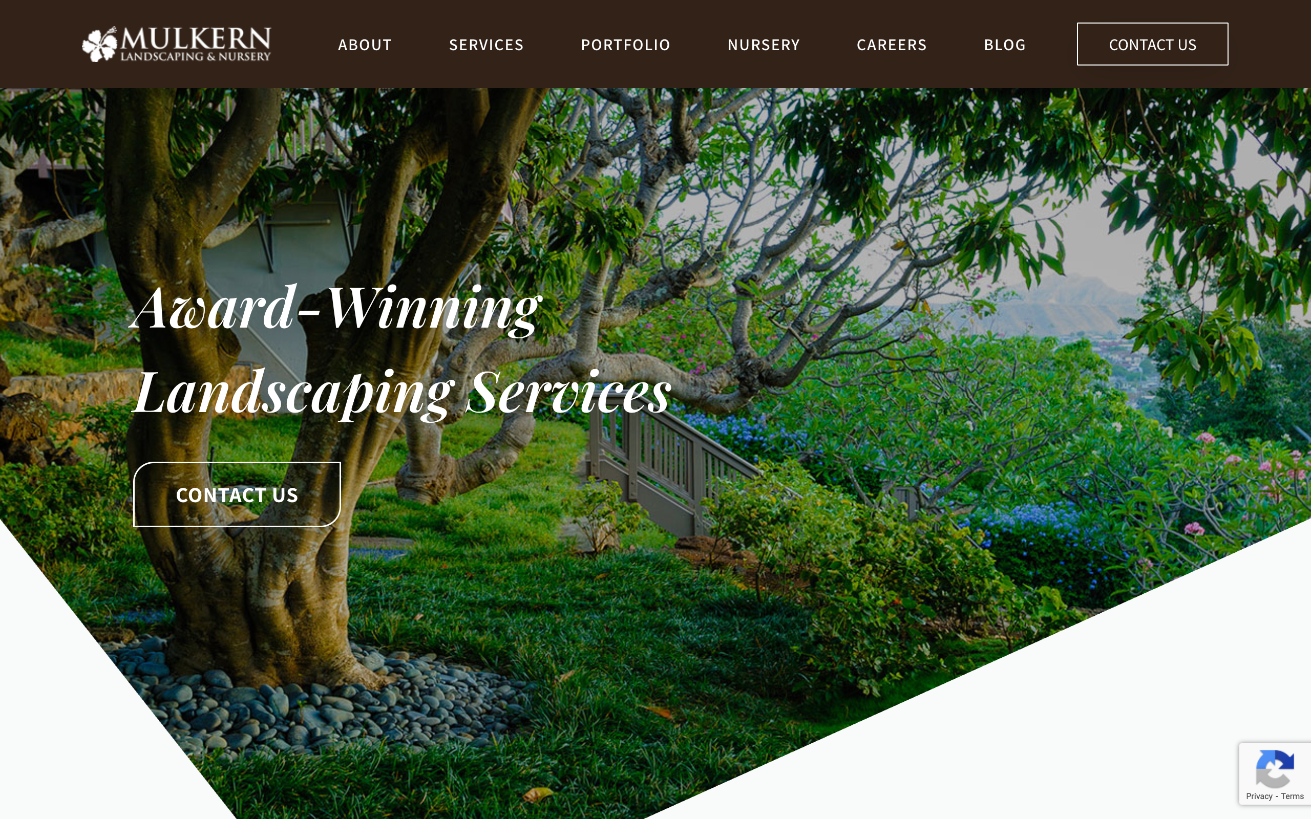 Mulkern Landscaping page design