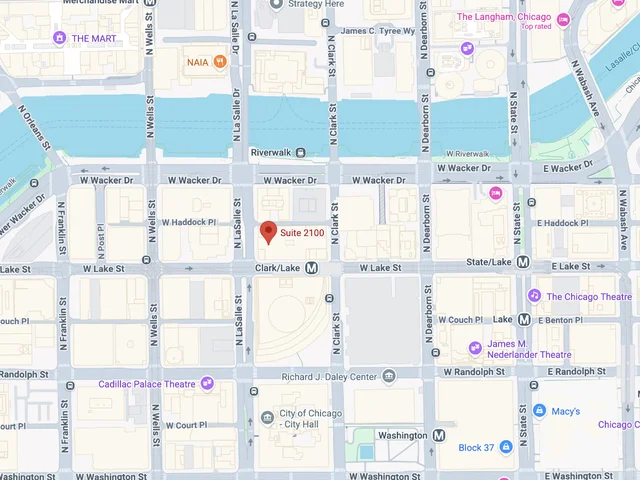 Map of our Our Chicago Office
